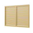 П6090Р беж, Экран радиаторный ПР фланец 600х900 пластик Beige ERA
