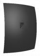 BREEZE 4C Matt black, Вентилятор накладной BREEZE D100 обр.клапан Matt black DICITI