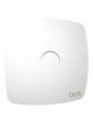 RIO 4C Matt white, Вентилятор накладной RIO D100 обр.клапан Matt white DICITI