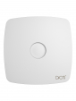 RIO 5C Matt white, Вентилятор накладной RIO D125 обр.клапан Matt white DICITI