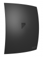 BREEZE 5C Matt black, Вентилятор накладной BREEZE D125 обр.клапан Matt black DICITI