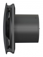RIO 5C Matt black, Вентилятор накладной RIO D125 обр.клапан Matt black DICITI