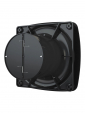 RIO 5C Matt black, Вентилятор накладной RIO D125 обр.клапан Matt black DICITI