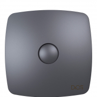 RIO 4C Dark gray metal, Вентилятор накладной RIO D100 обр.клапан Dark gray metal DICITI