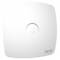 RIO 4C Matt white, Вентилятор накладной RIO D100 обр.клапан Matt white DICITI