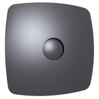 RIO 5C Dark Gray metal, Вентилятор накладной RIO D125 обр.клапан Dark gray metal DICITI