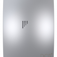 BREEZE 5C Gray metal, Вентилятор накладной BREEZE D125 обр.клапан Gray metal DICITI
