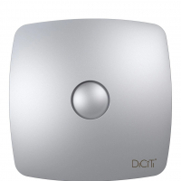 RIO 5C Gray metal, Вентилятор накладной RIO D125 обр.клапан Gray metal DICITI