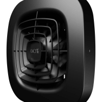 Вентилятор накладной AIR D100 обр.клапан Matt black DICITI